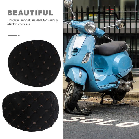 Kickass Black Plush Motorcycle Seat Cover With Dope QuickGrip Straps For Dirt Bikes And Mopeds Providing Cozy Winter Warmth and secure mounting.