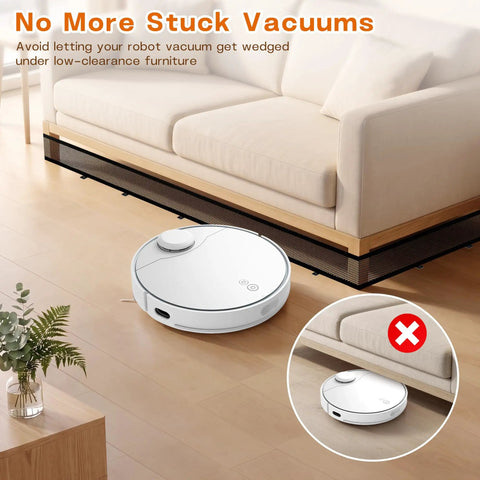 Adjustable Under Couch Blocker For Pets Smooth Sliding Barrier To Catch Rolling Toys Remotes Keeps Floors Clutter Free Breathable Fabric Design under a couch.