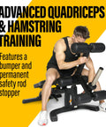 Man using Leg Lift Curl Attachment For Your Workout Bench With 200 Lb Capacity Leg Extension And Curl Combo For Home Gym