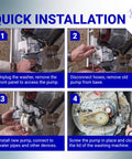 Quick installation steps for Washer Drain Pump Replacement Drop In W10276397 For Whirlpool Kenmore Maytag Laundry Machines