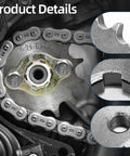 Front Engine Sprocket Kit For Motorcycles 17mm Fits 50cc 160cc Chinese ATVs Quads Dirt Bikes Go Karts 13T Universal Fit shown in detail