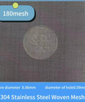 Ultra Fine 180 Mesh Stainless Steel Screen With 0.06mm Wire Diameter For Precise Filtration And Sieving