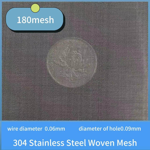 Ultra Fine 180 Mesh Stainless Steel Screen With 0.06mm Wire Diameter For Precise Filtration And Sieving