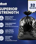 Image of 55 Gallon Heavy Duty Contractor Bags 4 Mil Puncture And Tear Resistant Trash Liners 38 X 58 Inch Built For Rough Jobs.