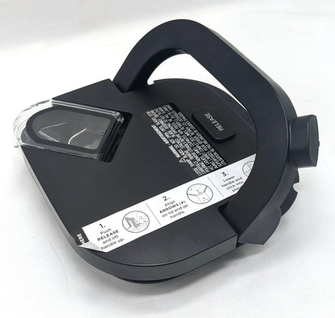 Black Replacement Lid For 72 Ounce Power Pitcher For Ninja Blender Foodi Models SS200 SS351 SS300 SS300C with gasket visible top view