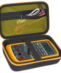 Hard Carrying Case For Digital Multimeters Like Fluke 87V 88V 15B Plus 17B Plus And More, open with multimeter inside