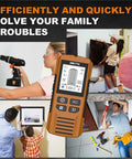 Studs Finders Wall Scanners for Renovations, Yellow shown in use with DIY projects and home improvement tools.
