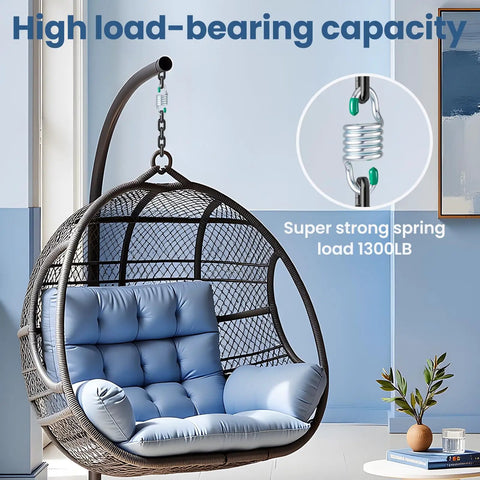 Heavy Duty Hammock Hanging Kit Two Pack Holds Up To 1300 Lbs With M8 Hardware Spring Hammock Chair Kit for indoor use