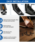Beefy 296 Piece M3 M4 M5 T Nuts And Screws Set For Aluminum Extrusion Hardware Must Have Including 60 M3 T Nuts 60 M4 T Nuts 28 M5 T Nuts Plus M3 M4 M5 Screws In 8mm 10mm 12mm 16mm And 20mm Lengths, aluminum extrusion assembly steps
