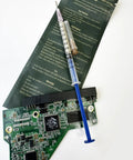 0.7ml Silver Conductive Paste Pen For PCB Repair shown with circuit board and instructions