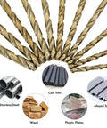 21 Piece Cobalt Drill Bits Set Pro Grade M35 HSS 135 Degree Split Point Jobber Length For Hardened Metal Cast Iron Stainless Steel