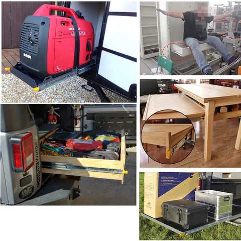 3 Fold Full Extension Drawer Runners And Cabinet Slides Heavy Duty Ball Bearing Rails For Cabinets in various uses