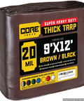 Extreme Heavy Duty 20 Mil Tarp Cover Waterproof UV Resistant Rip And Tear Proof Poly Tarpaulin With Reinforced Edges 9x12
