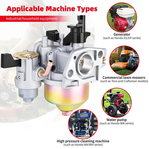 Carburetor And Air Filter Tune Up Kit For Honda GX Series Engines GX120 GX140 GX160 GX168 GX200 5HP 5.5HP 6.5HP With 17210-ZE1-517 Filter