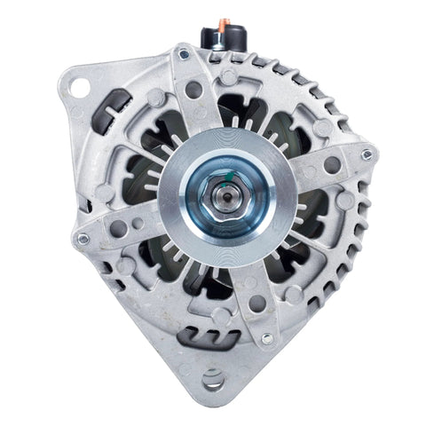Front view of Plug And Play Alternator Replacement For Ford Explorer 2016 2019 3.5L V6, F-150 2013 2014 3.5L, Lincoln MKT 3.5L 3.7L 2013 2019, Replaces DG1T10300EB GB5Z-10346-C 400-52409R 11629, Easy Install, Reliable Charging For Daily Driver