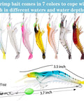 14 Piece Glow In The Dark Shrimp Lures Set With Bait Box 7 Color Premium Soft Shrimp Tackle For Saltwater And Freshwater