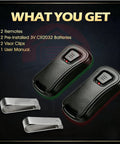 Two Pack G1T-BX Remote Replacement For Genie And Overhead Door Garage Door Openers 1997 To Present with accessories