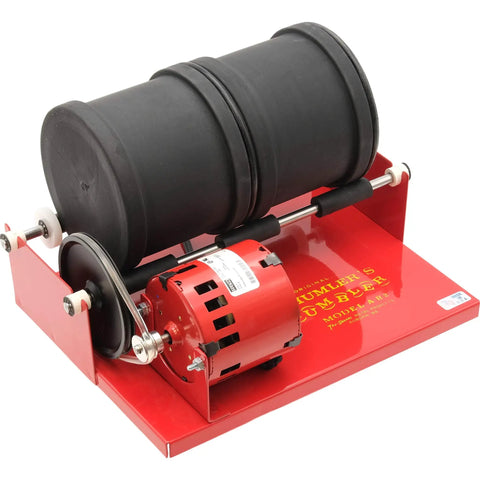 Rotary Rock Tumbler Kit With Dual Rubber Barrels 6 Lb Capacity Each Model AR2 115 Rock Tumbler Includes A Guide For Rock Polishers