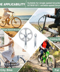 Beefed Up Bike Crankset And Arm 46T Steel Chainring 170mm Aluminum for MTB Road Folding Bikes in diverse bike settings