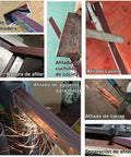 Various sharpening methods demonstrated using different tools for wood and metal, including knives and scissors.