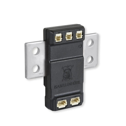 Straight Up 2500A Shunt Current Sensor For Electric Vehicle Battery Monitoring and High Amp Load Testing with Dead On Readings, black and metal