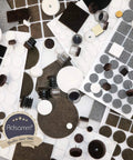 Heavy Duty Self Adhesive Felt Pads 880 Pack Brown Round Square showing various sizes and shapes of felt furniture glides.