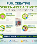 Latch Hook Rug Kit Hot Air Balloon Design For Kids And Adults Do It Yourself Craft Set with benefits infographic