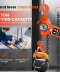 Heavy Duty Manual Lever Hoist With 20ft G80 Chain Swivels Smoothly Makes Pulling Heavy Loads A Breeze And Handles Workshop Jobs Without Missing A Beat.