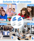 4 Pack Handy Mini Hole Punch Set 6mm Single Hole Punchers shown in classrooms, home, study room, and office settings.