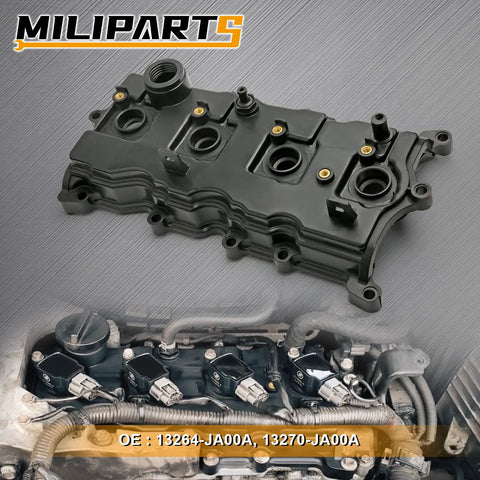 Nissan 2.5L Engine Valve Cover With Gasket Bolts And Oil Filter Cap Fits 2007-2013 Altima And Sentra Replaces 13264-JA00A 13270-JA00A