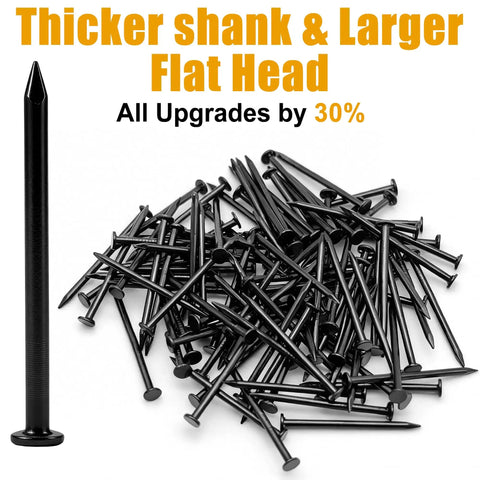 Heavy Duty Picture Hangers Kit 281 Pcs With Sawtooth Wall Hooks, Nuts, Screws And Level, Rustproof Steel Build with upgraded black nails.