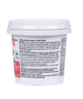 Back view of container for Petroleum Based Paste Flux For Copper Piping, Lead Free Solder Paste, 8 Oz, with instructions visible