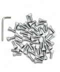 Top Shelf M6 X 14mm Socket Head Cap Screws Stainless Steel 18-8 304 with hex spanner wrench in a 50-pack