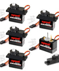 Beefed Up 9g Micro Servo Motors With Metal Gear And Shaft Upgrade Pack - 1.9 Kg Cm Torque, 5-piece set shown with components