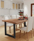 Industrial Modern Metal Table Legs DIY Black Heavy Duty Supports For Desks And Tables With Powder Coated Finish in kitchen