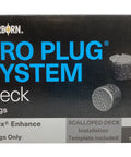 Product packaging for Pro Plug System for PVC Composite Decking Plugs For Trex Enhance Boards, Easy Install, Matching Plugs for Scalloped Decking.