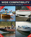 Heavy Duty 6 Foot Keel Guard For Fiberglass And Aluminum Boats Self Adhesive Hull Shield visible on various boat types.