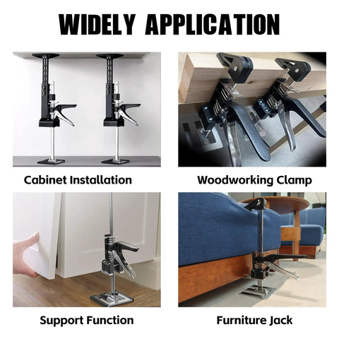 Get Your Kicks On With This Badass Cabinet Jack Duo Lifting Up To 330 Lbs Adjustable From 0 To 23.4 Inches for various uses.