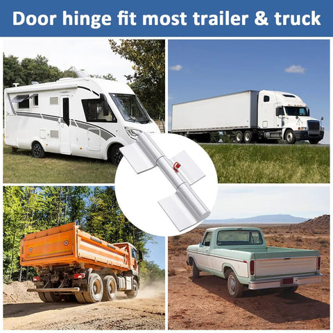 Two Pack 9 Inch Weld On Aluminum Trailer Ramp Door Hinges For Beefed Up Heavy Duty Trucks And Trailers, 1/2 Inch Pin, Durable Aluminum Construction For Strong Secure Weld On Installation on trailer and truck