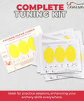 Portable Reusable Archery Paper Tuning Kit with yellow target sheets for precise arrow tuning and superior accuracy.