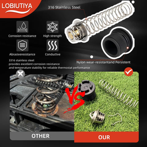 Thermal regulator and manifold bypass valve kit by LOBIUTIYA, 316 stainless steel for pool heaters