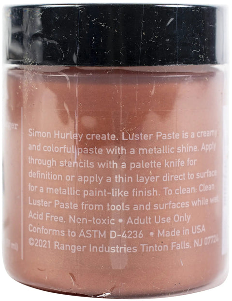 Dope Metallic Lunar Acrylic Craft Paste For Stenciling And Diy Art Projects With Fresh Fire Traffic Orange Shade In A Solid Two Ounce Tube.
