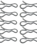 Ten Pack Bow Tie Lock Cotter Pin Fits Lawn Mowers And Snow Throwers 194208 532194208 Compatible With MTD Troy Bilt Craftsman Husqvarna Units