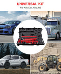 Built Like A Tank Professional Grade 10 Ton Porta Power Hydraulic Jack Kit With Heavy Duty Pump And 13 Piece Attachment Set For Auto Body Frame Straightening And Garage Work That Gets Done Right Without Breaking A Sweat in wheeled case.