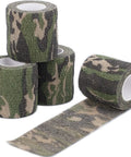 Camouflage Grip Tape 4 Roll Pack Self Adhesive Protective Fabric Tape For Outdoor Gear And Sports Equipment, Waterproof