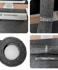 Durable Felt Desk Pad For An Ultra Smooth Workstation Mouse Pad And Keyboard Mat Large 36 By 12 Inches Desk Protector In Dark Gray For Home Office And Gaming Setups. Featuring close-up of soft felt material and rolled-up view.