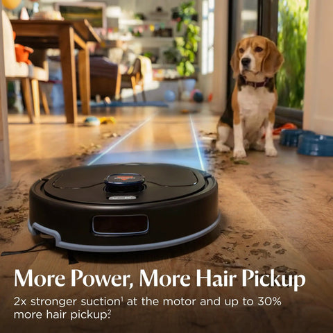 FurForce Robot Vacuum And Mop With No Tangle Pet Brush Roll And LiDAR Navigation for Easy No Fuss Pet Hair Pickup on floor