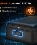 Go To Fireproof Document Box With Lock Built Like A Tank Safe For Home Use Detachable Accordion File Organizer securely locked