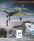 4 Channel RC Plane Ready To Fly For Beginners With Xpilot Stabilization System And One Key Aerobatics next to accessories list box