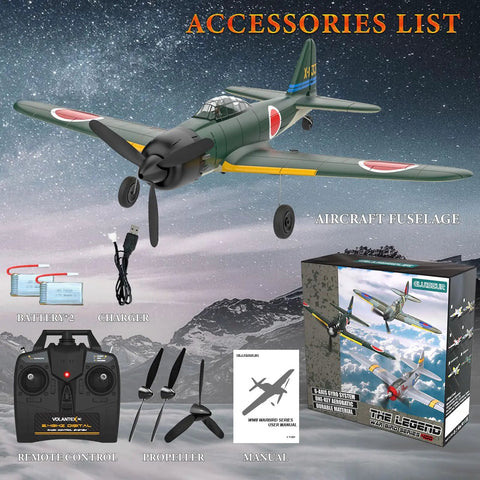 4 Channel RC Plane Ready To Fly For Beginners With Xpilot Stabilization System And One Key Aerobatics next to accessories list box